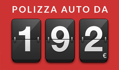 Polizza auto da 192 euro