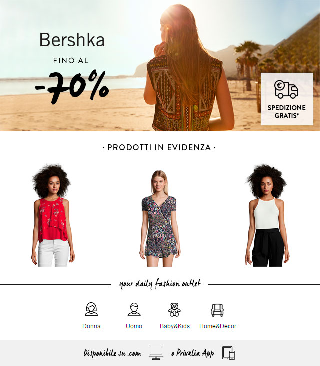 Privalia - Sconti imperdibili! Ogni giorno i migliori marchi di abbigliamento, casa, bimbo ed elettronica. REGISTRATI GRATIS!