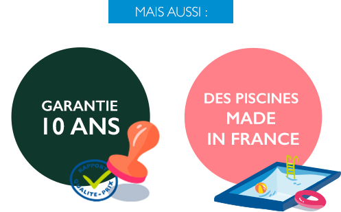 MAIS AUSSI : - Garantie étendue 10 ANS - Une piscine plus écologique