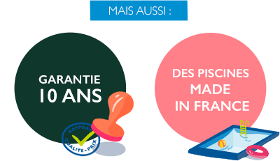 MAIS AUSSI : - Garantie étendue 10 ANS - Une piscine plus écologique